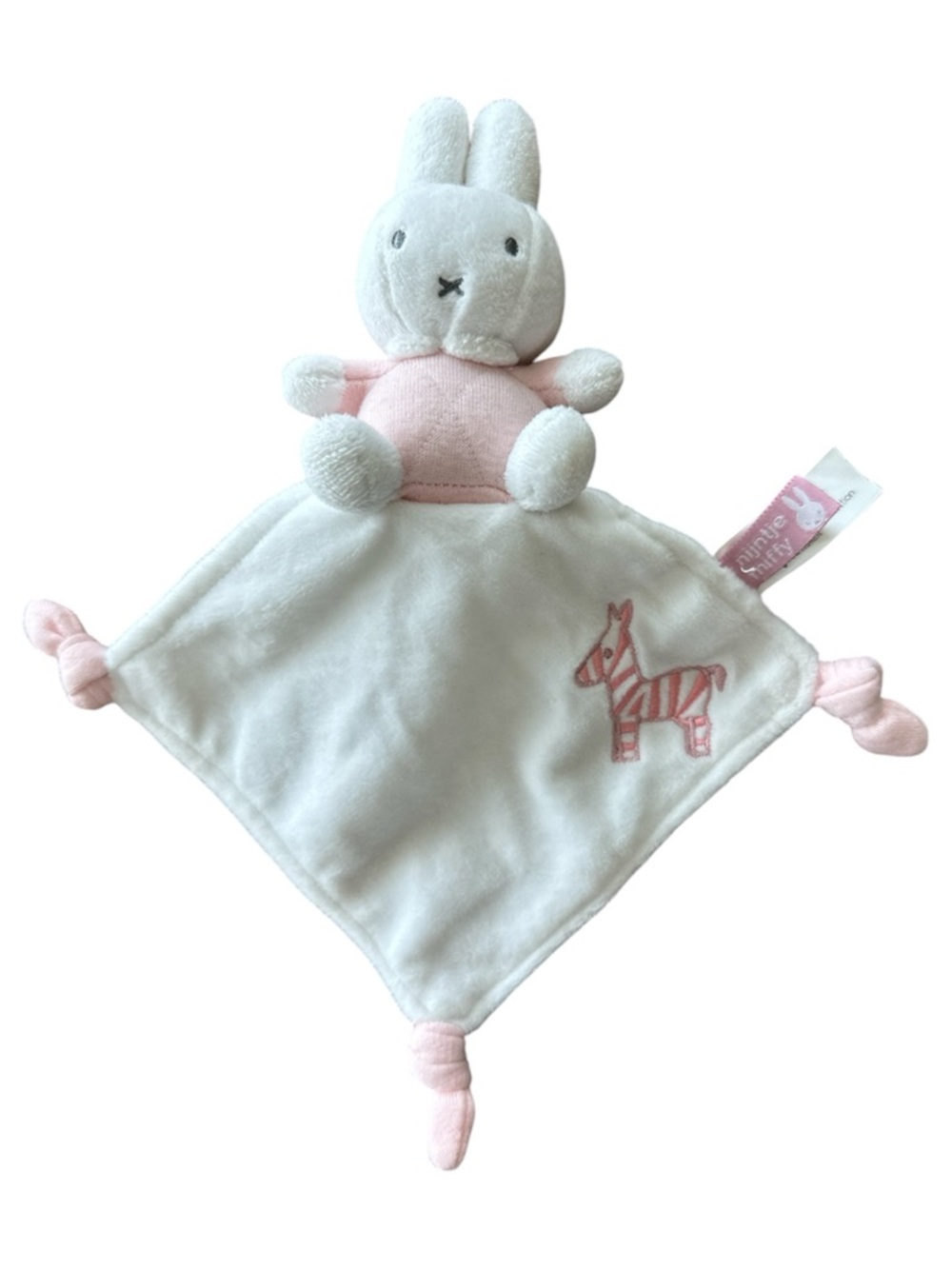 Miffy Nijntje Pink Cuddle Cloth Lovey Blankie